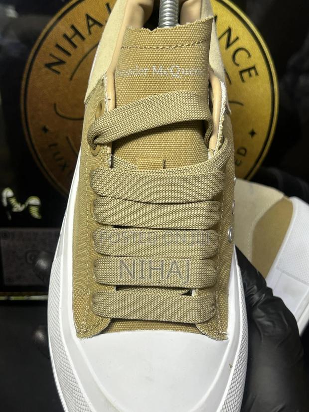 Alexander McQueen Deck Plimsoll “Khaki / Camel” - thumbnail 7