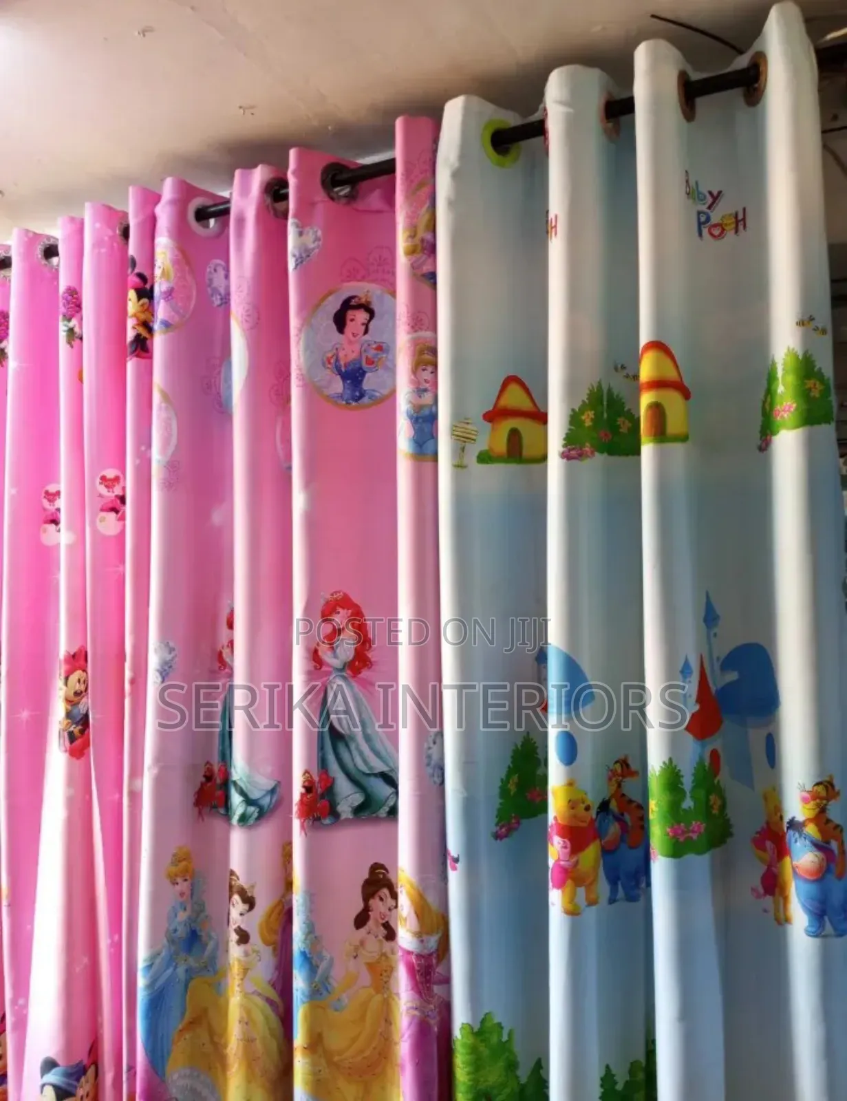 Cartoon Themed Curtains Kids Curtains Environmental Friendly Robert
