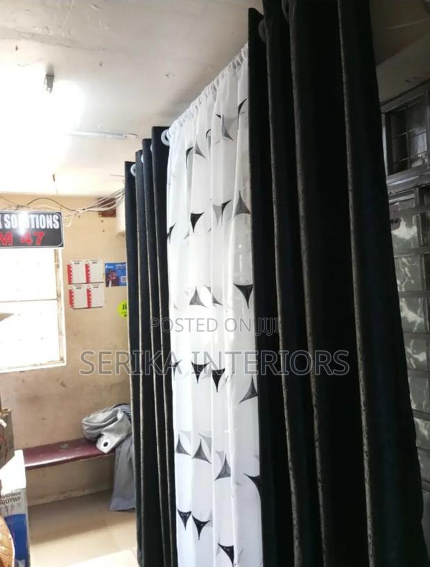 Black Curtains Black Ready Curtains Environmental Friendly Dust Free - main view