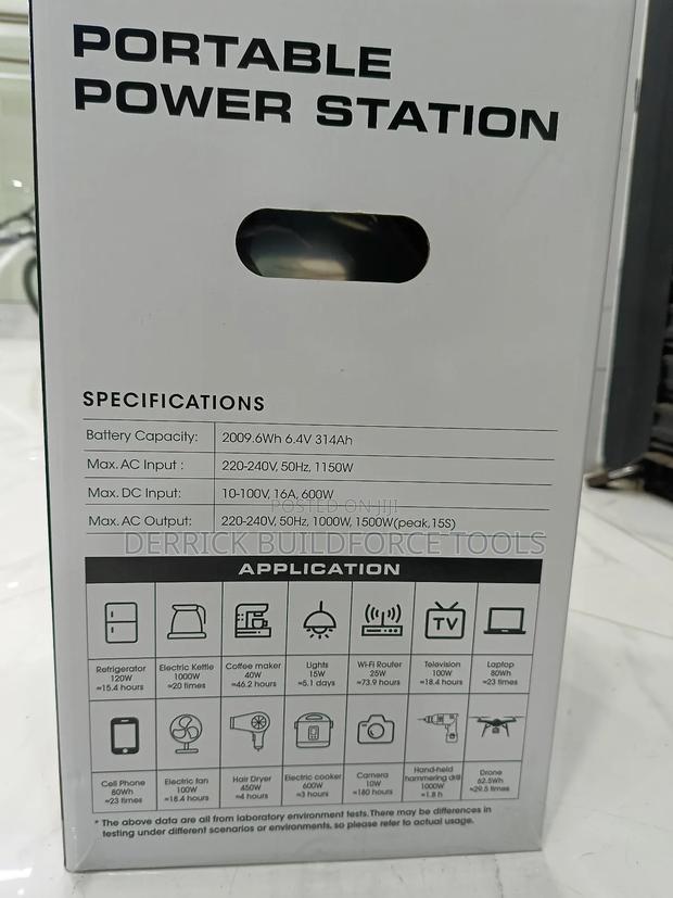 Vestwood 2000watts(2kilowatts) Portable Lithium Battery - thumbnail 5