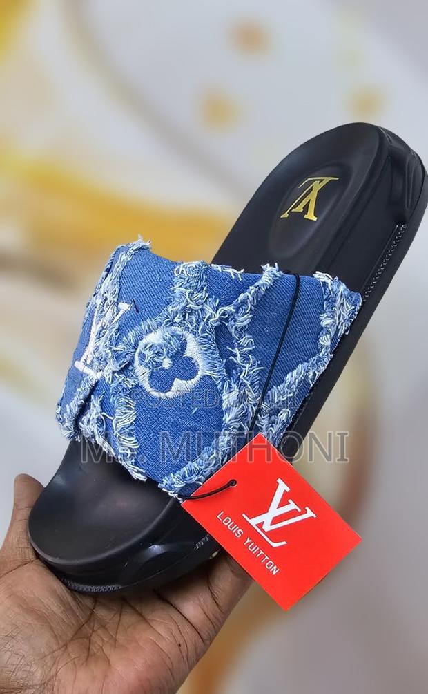 Quality Louis Vuitton Denim Slides Size 40-45