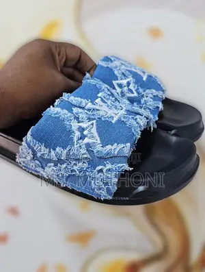 Quality Louis Vuitton Denim Slides Size 40-45