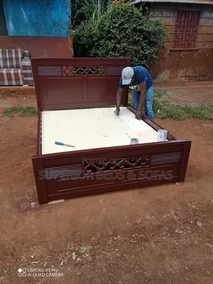 Mahogany Carved Bed 5×6 Bed