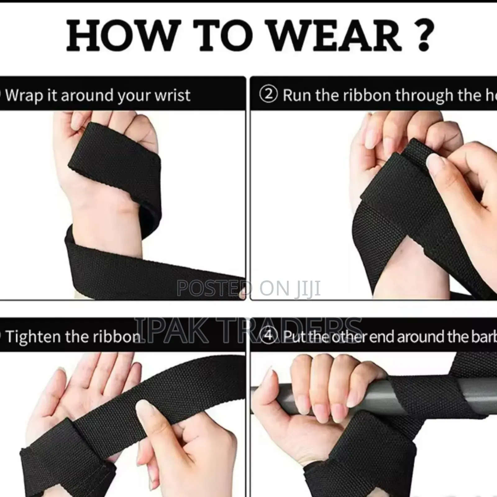 2pcs Weightlifting Straps Anti-Slip Silicone Lifting Wrist Straps