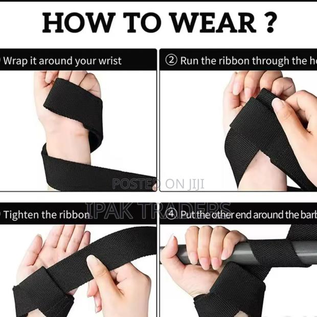 2pcs Weightlifting Straps Anti-Slip Silicone Lifting Wrist Straps