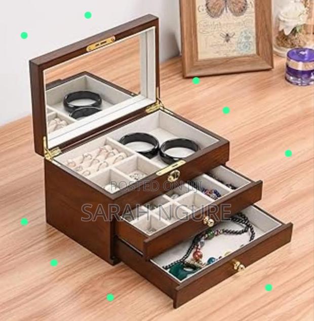 Wooden 3layer Jewelry Organizer - main view