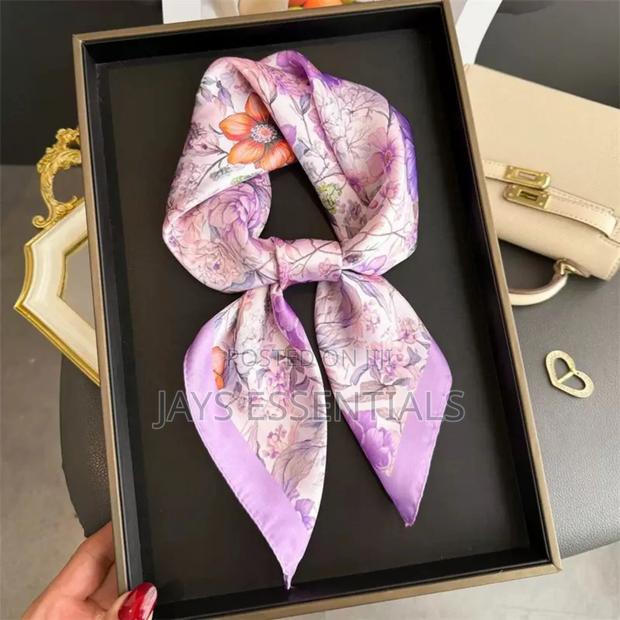 Elegant Head and Neck Silk Scarfs - thumbnail 14