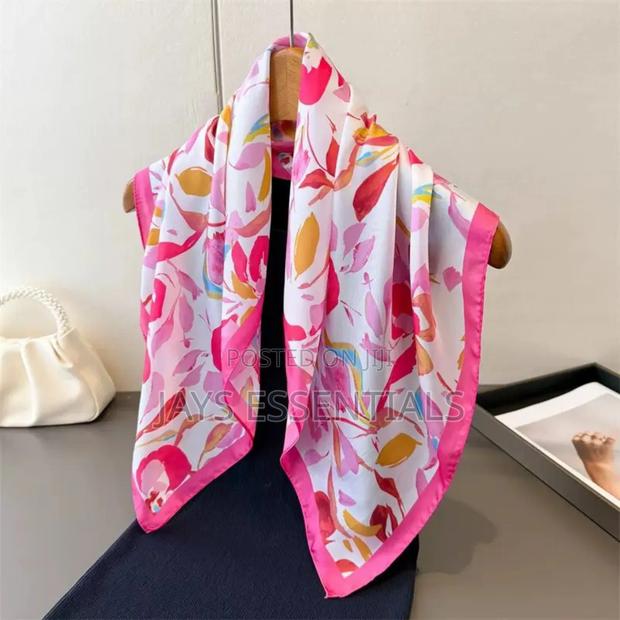 Elegant Head and Neck Silk Scarfs - thumbnail 16