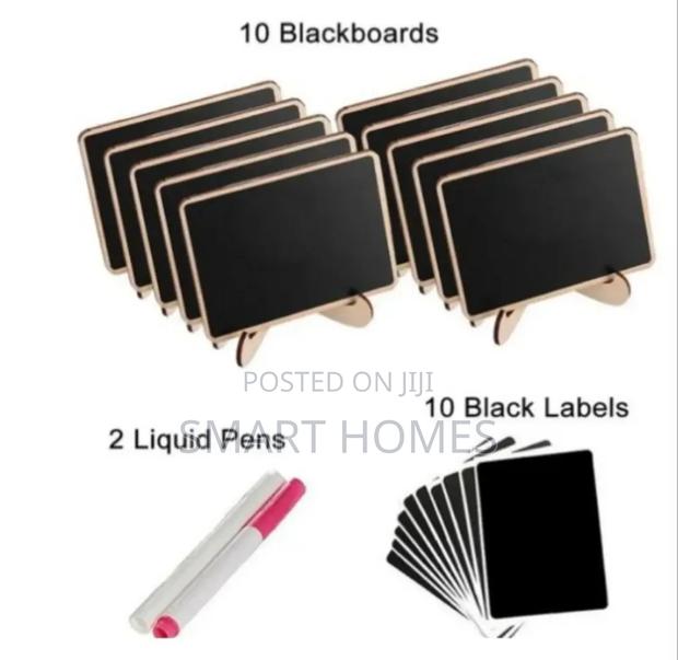 Food Label Black Bamboo Board - main view