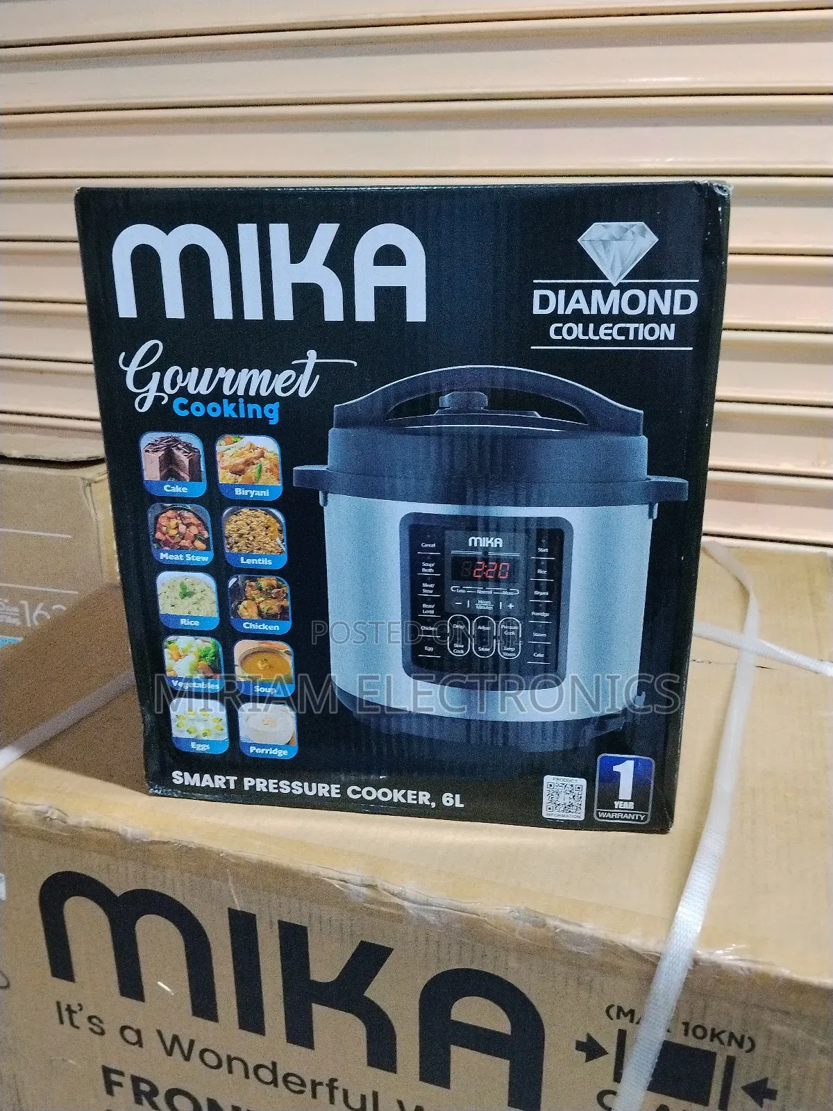 Mika Smart Pressure Cooker, 6l, Ss Mpc1106