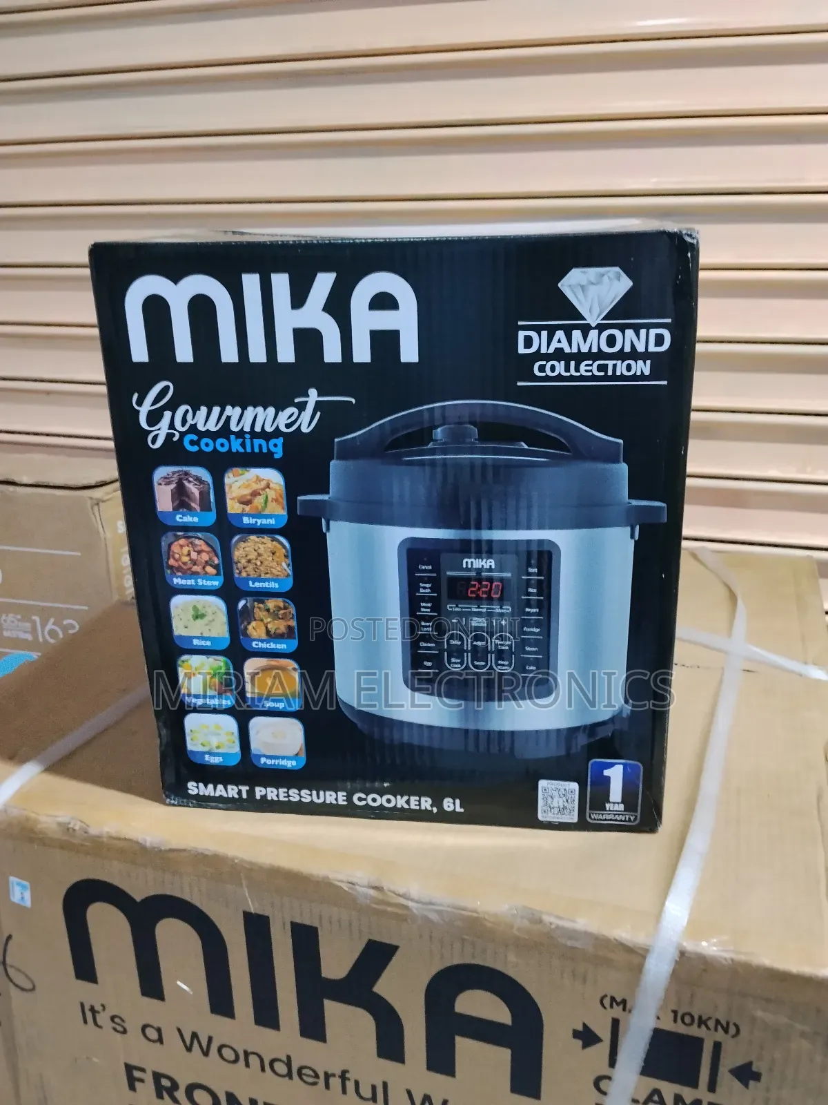 Mika Smart Pressure Cooker, 6l, Ss Mpc1106