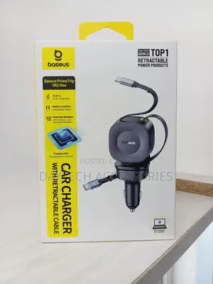 The Baseus Primetrip Vr2 Max Car Charger.