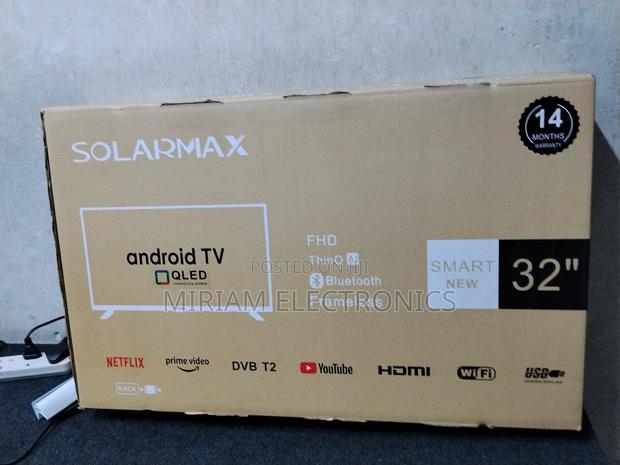 Solarmax 32 Inches Smart Tv, Fhd, Frameless, Bluetooth, Android14 - main view