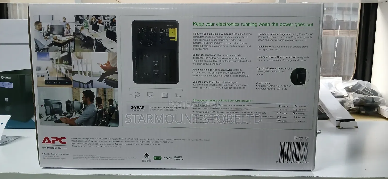 Apc Battery Back- Ups 2200va