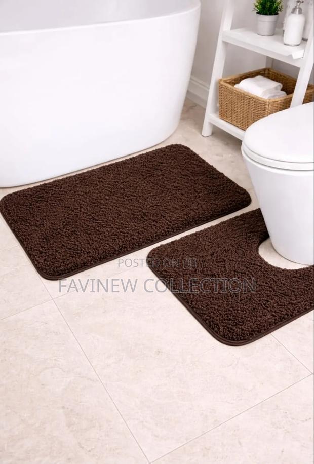 2pcs Ultra-Soft Plush Bath Mat Set - thumbnail 4