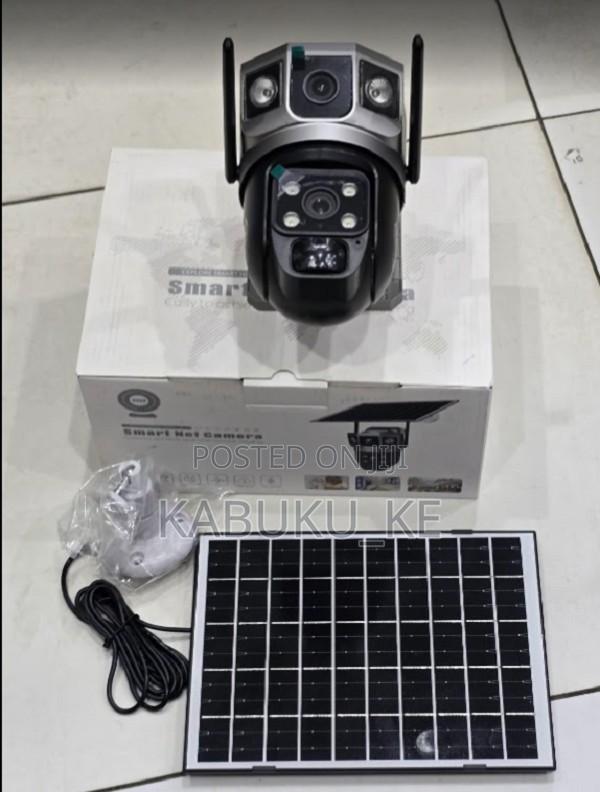 V380 Solar Wifi Ptz Camera With Dual Lens