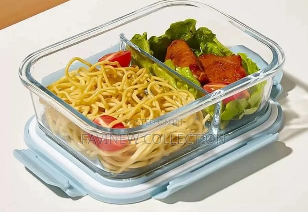 High Borosilicate Glass Partitioned Lunchbox