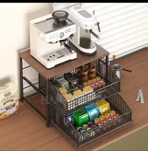 1 Space Saving Kitchen Countertop Storage Rack With Draw