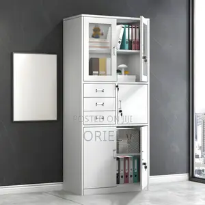Modern Office Cabinet : 2 Door Office Steel Cabinet With in-Bult Safe