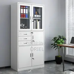 Modern Office Cabinet : 2 Door Office Steel Cabinet With in-Bult Safe