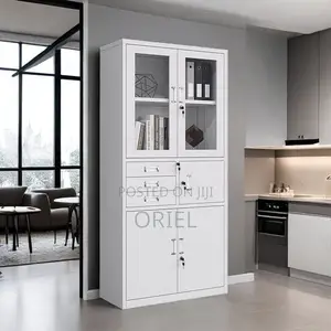 Modern Office Cabinet : 2 Door Office Steel Cabinet With in-Bult Safe