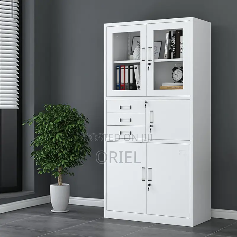 Modern Office Cabinet : 2 Door Office Steel Cabinet With in-Bult Safe