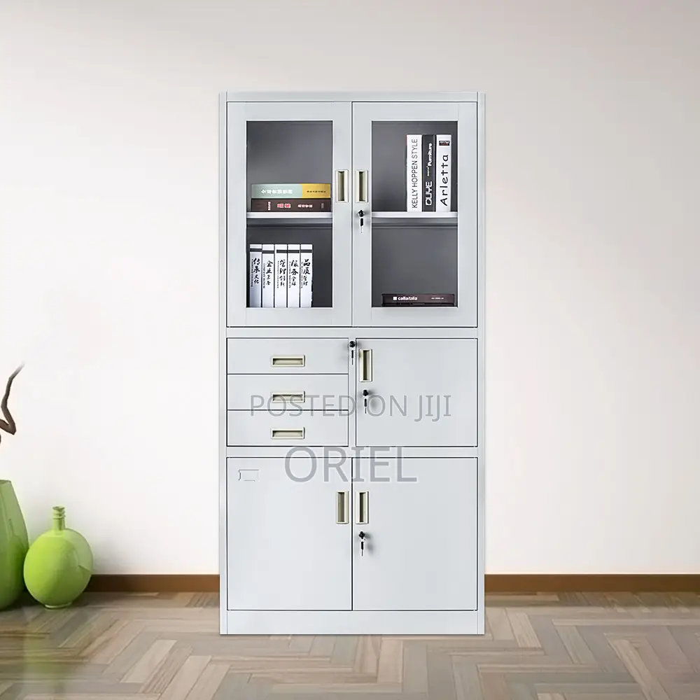 Modern Office Cabinet : 2 Door Office Steel Cabinet With in-Bult Safe
