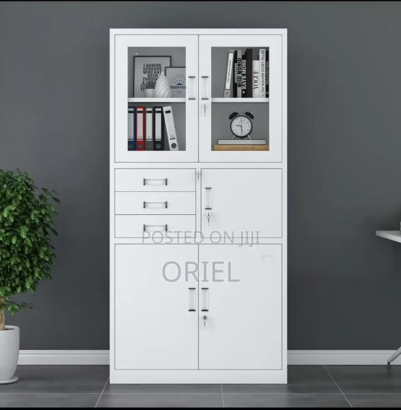 Modern Office Cabinet : 2 Door Office Steel Cabinet With in-Bult Safe