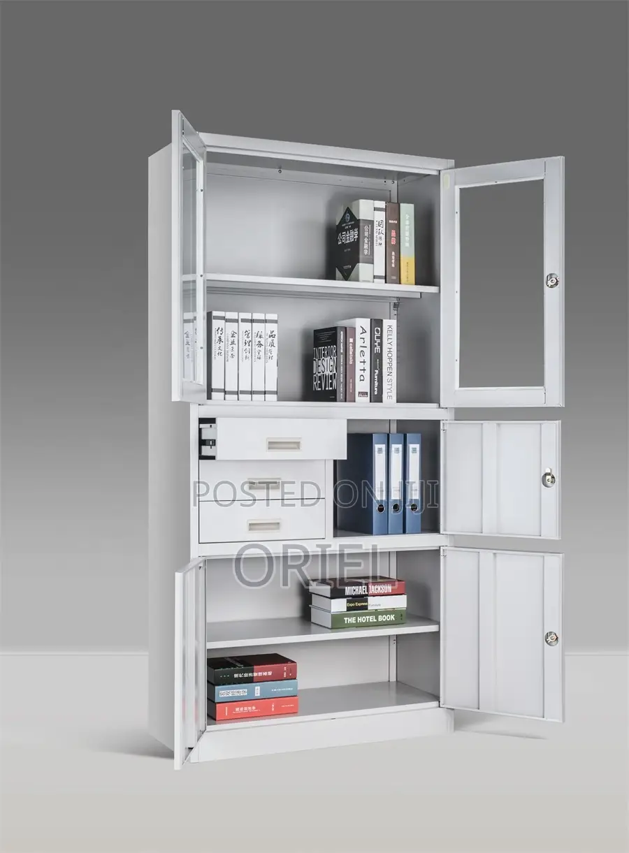 Modern Office Cabinet : 2 Door Office Steel Cabinet With in-Bult Safe
