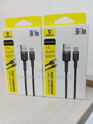 Baseus 3a 1m Usb to Type-C Cable.