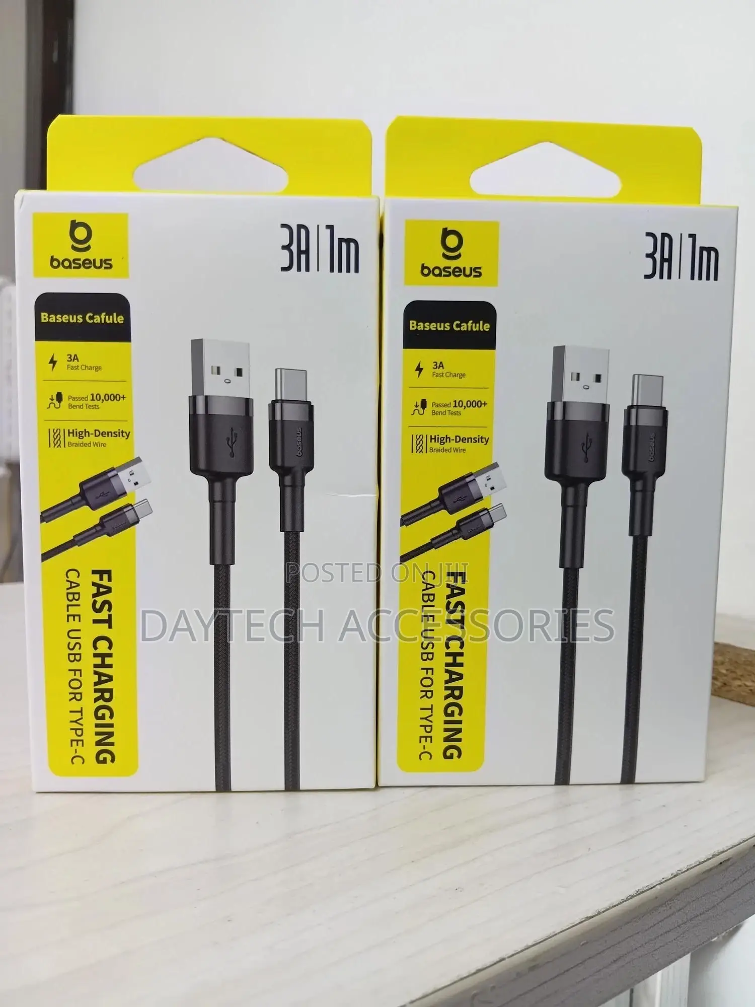 Baseus 3a 1m Usb to Type-C Cable.