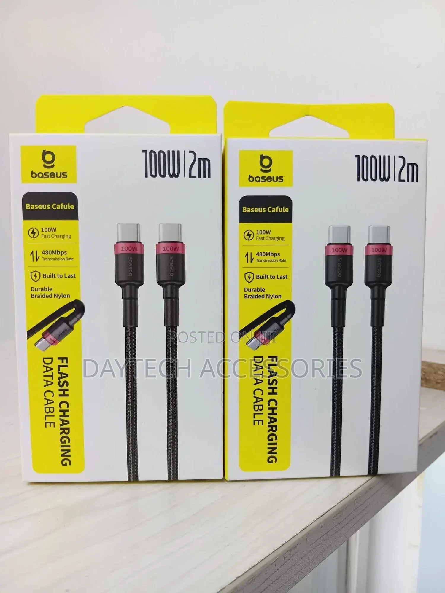 Baseus Cafule Usb-C to Usb-C 100w 2m Cable.