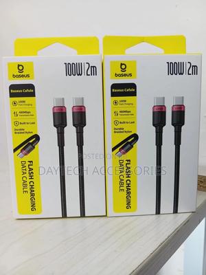 This Is a Baseus Cafule 100w Usb-C to Usb-C Cable. - thumbnail 2