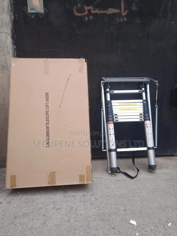 3.2m Aluminum Telescopic Loft Ladder. - main view