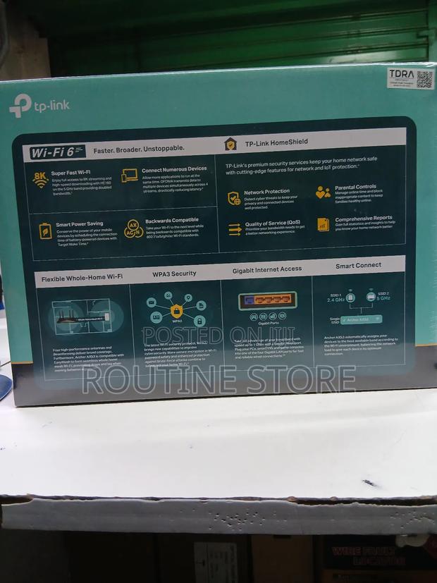 Tplink Dual Band Gigabit Wifi 6 Router Ax300 Archer Ax53 - thumbnail 2