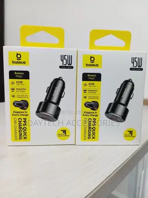 Baseus Magic Series Usb and Usb-C Qc Pd Car Charger - 45w