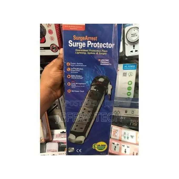 Black Apc Surge Power Extension Sockets