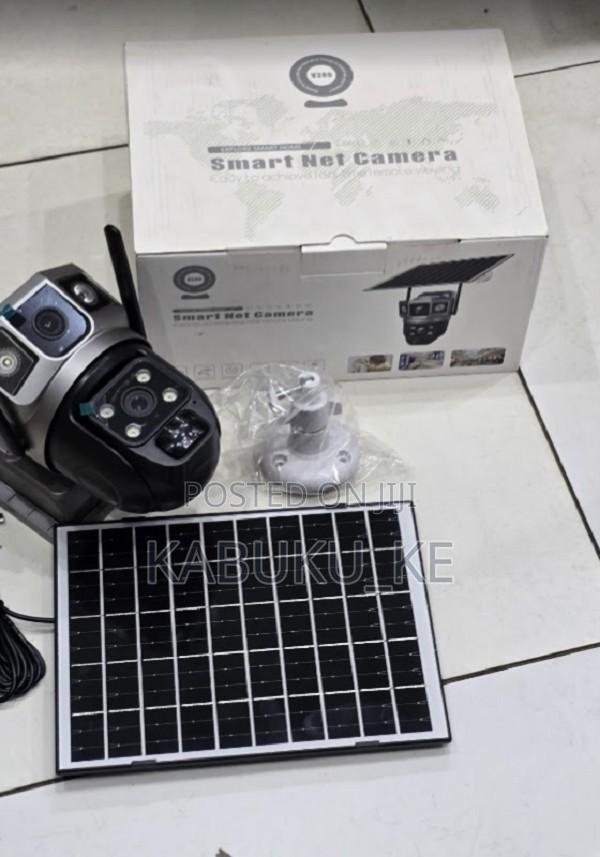 V380 Smart Wifi Dual Lense Ptz Solar Camera