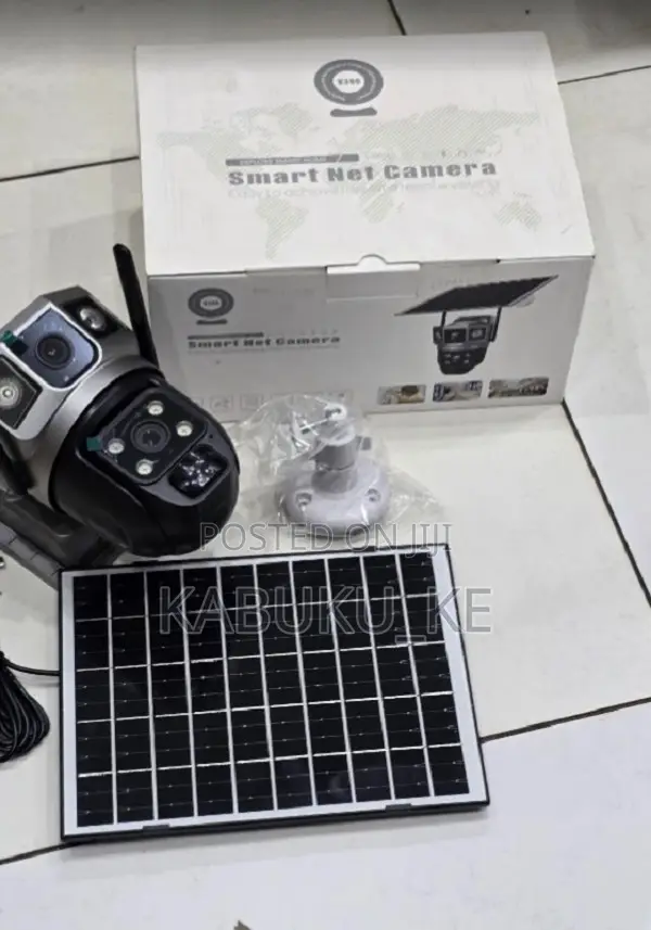 V380 Smart Wifi Dual Lense Ptz Solar Camera