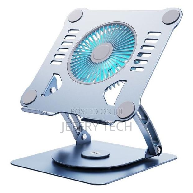 Large Fan Cooling Portable Foldable Tablet Computer Stand - main view