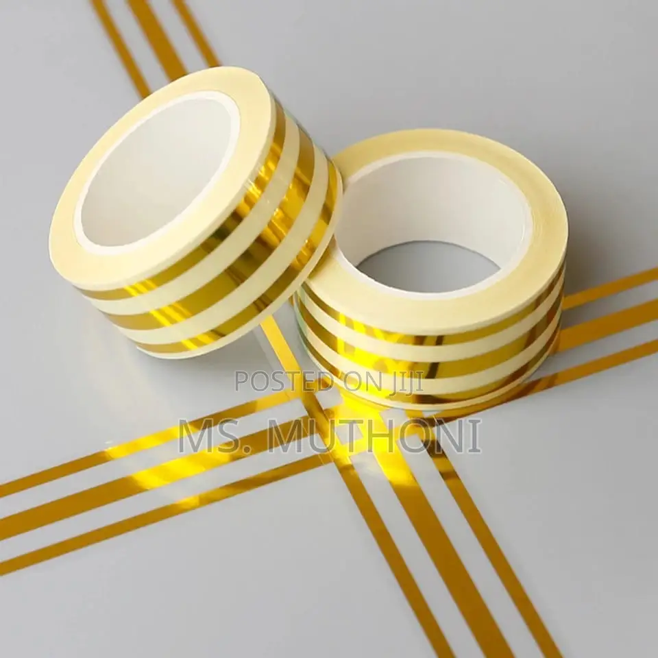 Gold Self-Adhesive Tape Used for Sealing and Decorating Tile Gaps