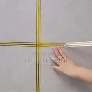 Gold Self-Adhesive Tape Used for Sealing and Decorating Tile Gaps