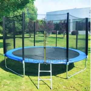12ft Trampoline With Ladder and Safety Net - main view