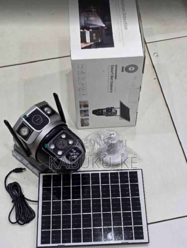Wifi Solar Powered Security Camera With Dual Lens - main view