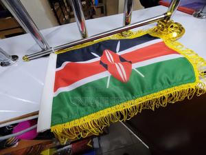 Kenyan Vip Car Flag And Pole Set - thumbnail 2