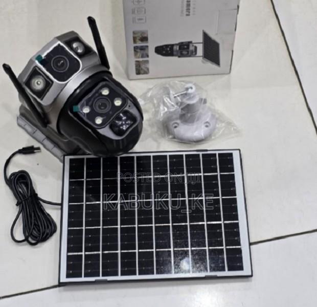 Dual Lens Wifi Solar Ptz Cctv V380 Pro Camera