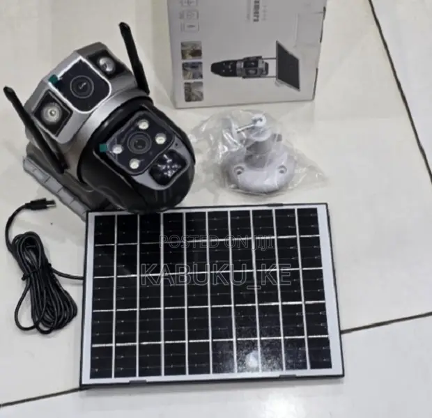 Dual Lens Wifi Solar Ptz Cctv V380 Pro Camera