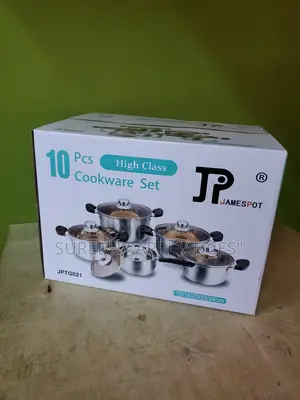 Jp 10pcs Non-Stick Cookware Set – Durable Easy to Clean