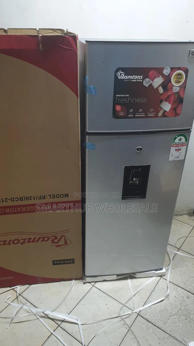 Ramtons 213l Double Door Refrigerator With Dispenser - thumbnail 2