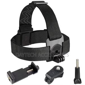 Universal Phone Holder Abs Head Strap Mount - Black - thumbnail 2